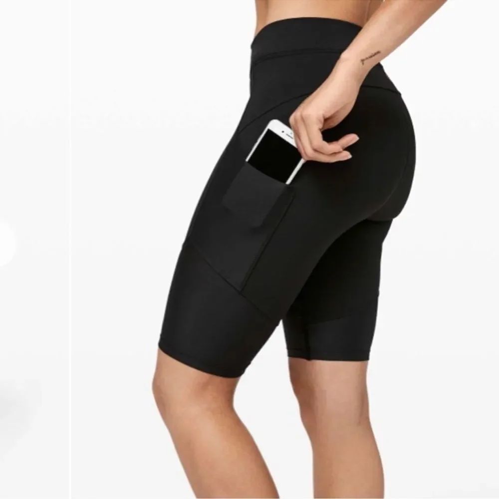 Lululemon The Lab black Kuka Biker Shorts size 4